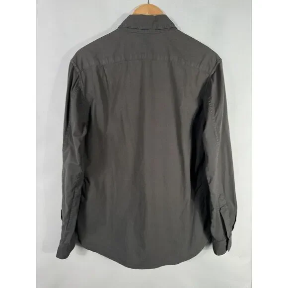 Mika Jaymes Men's Medium Gray Long Sleeve Button Down Shirt‎